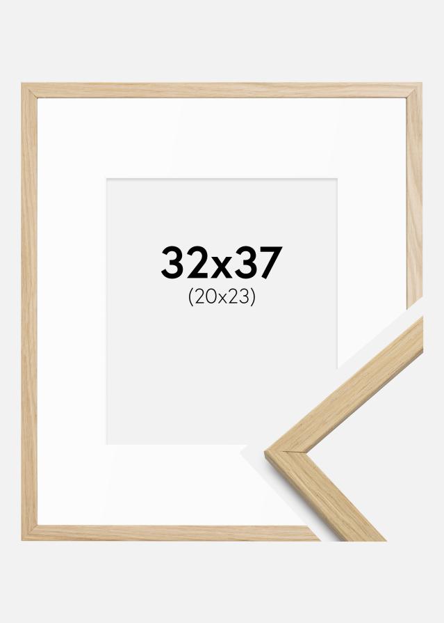 Okvir Edsbyn hrast 32x37 cm - Paspartui Bijela 21x24 cm