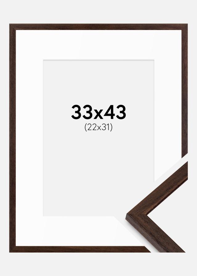 Okvir Edsbyn Orah 33x43 cm - Paspartui Bijela 23x32 cm
