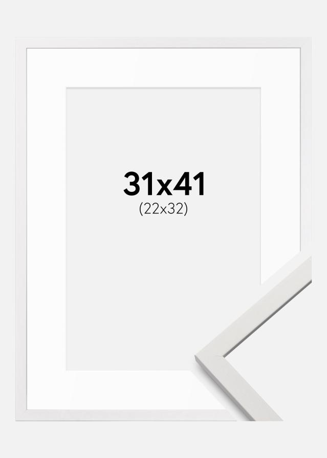 Okvir Edsbyn Bijela 31x41 cm - paspartu Bijela 23x33 cm