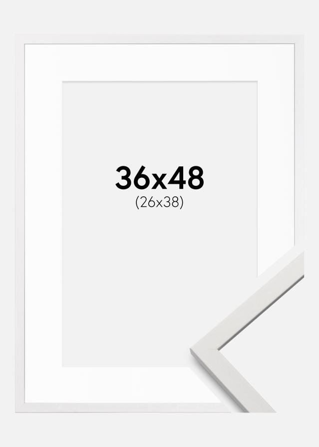 Okvir Edsbyn Bijela 36x48 cm - Paspartui Bijela 27x39 cm