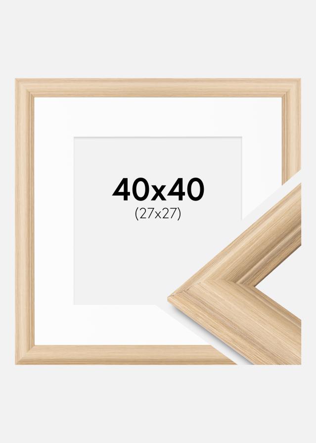 Okvir Västkusten hrast 40x40 cm - Paspartui Bijela 28x28 cm