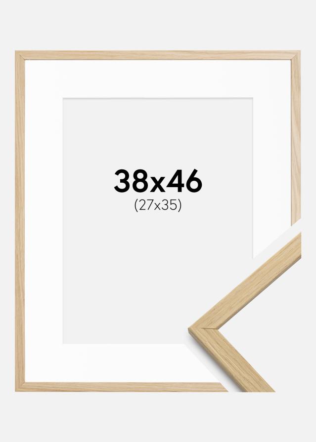 Okvir Edsbyn hrast 38x46 cm - Paspartui Bijela 28x36 cm