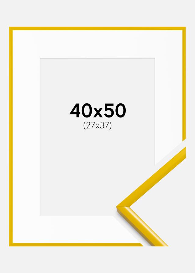 Okvir New Lifestyle žuta boja 40x50 cm - Paspartui Bijela 28x38 cm