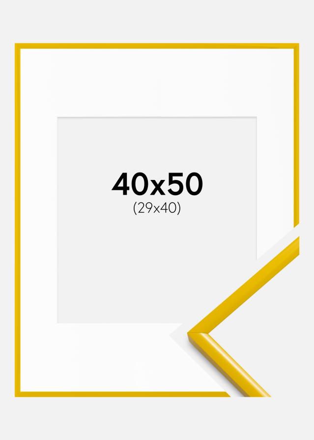 Okvir New Lifestyle žuta boja 40x50 cm - Paspartui Bijela 30x41 cm