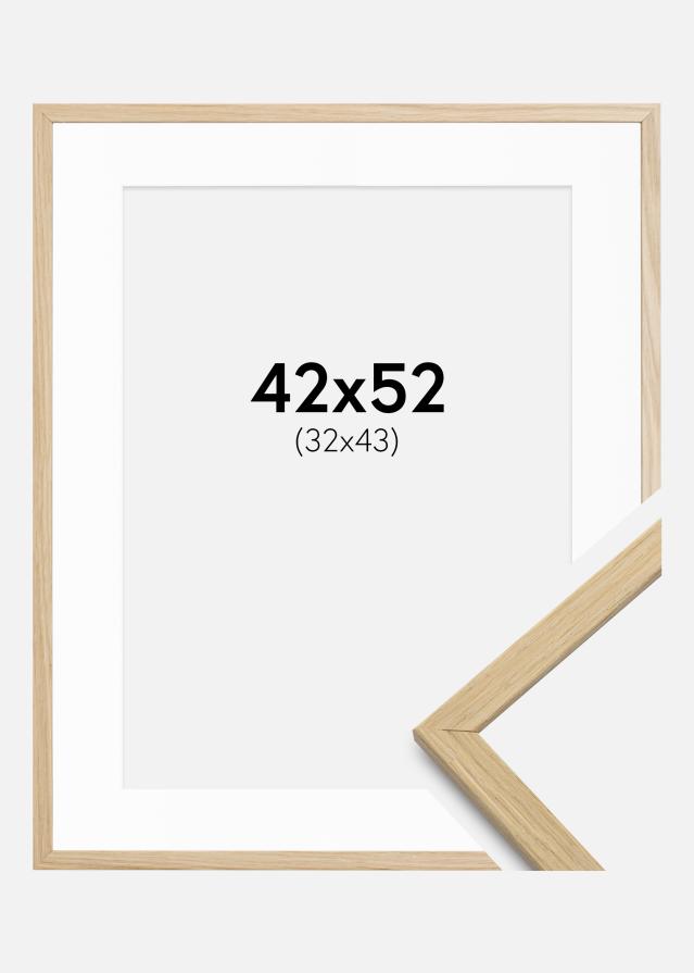 Okvir Edsbyn hrast 42x52 cm - Paspartui Bijela 33x44 cm