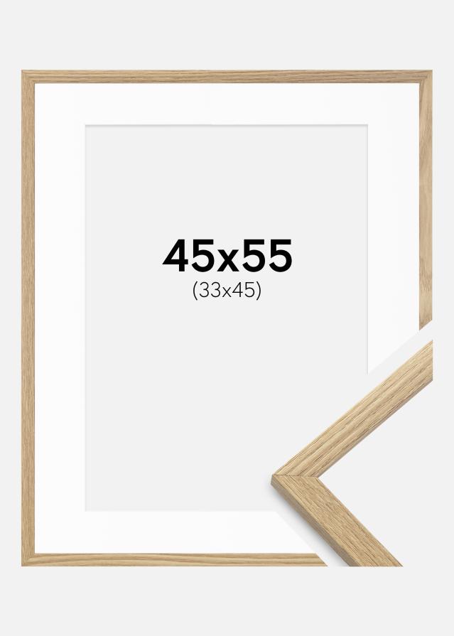 Okvir Trendy hrast 45x55 cm - Paspartui Bijela 34x46 cm