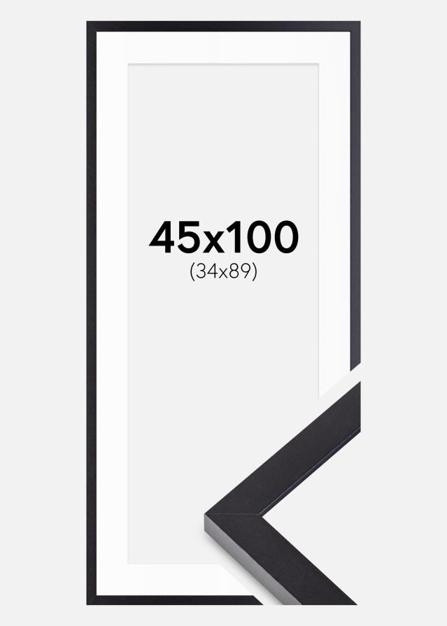 Okvir Selection Crna 45x100 cm - Paspartui Bijela 35x90 cm
