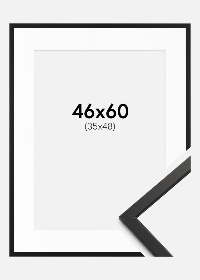 Okvir Edsbyn Crna 46x60 cm - Paspartui Bijela 36x49 cm