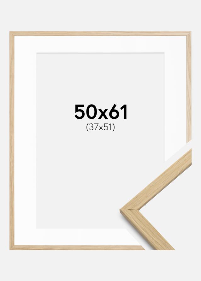 Okvir Edsbyn hrast 50x61 cm - Paspartui Bijela 38x52 cm