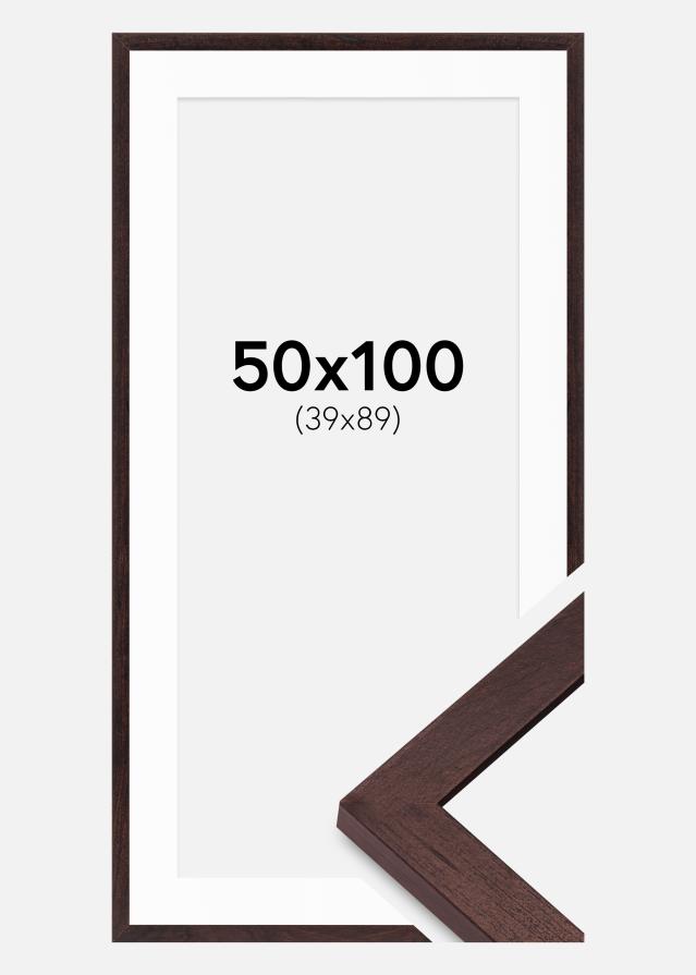 Okvir BGA Classic orah 50x100 cm - Paspartui Bijela 40x90 cm