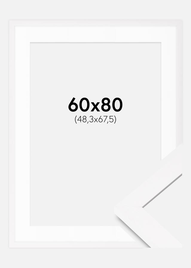 Okvir BGA Classic Bijela 60x80 cm - Paspartui Bijela 49,3x68,5 cm