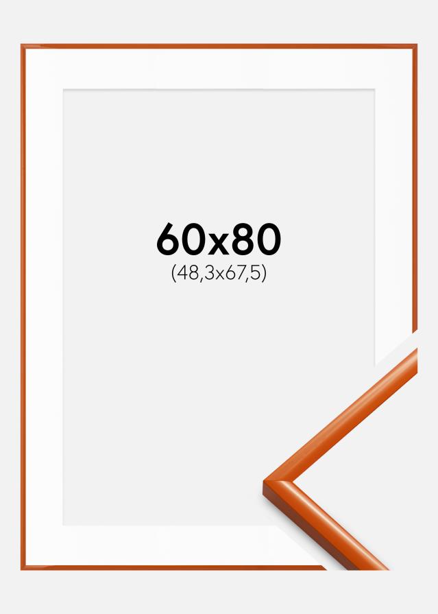 Okvir New Lifestyle narančasta 60x80 cm - Paspartui Bijela 49,3x68,5 cm