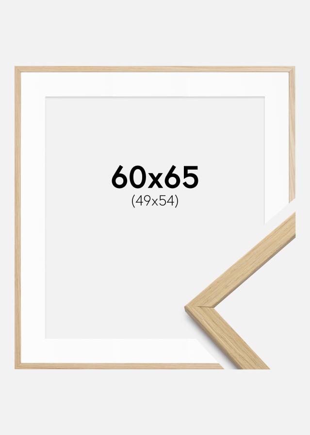 Okvir Edsbyn hrast 60x65 cm - Paspartui Bijela 50x55 cm