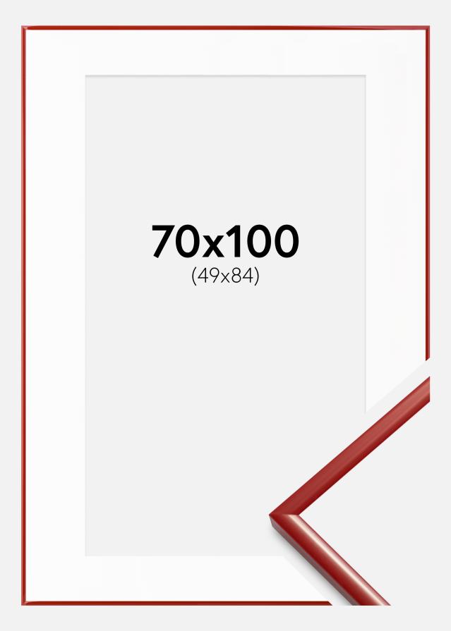 Okvir New Lifestyle crvena 70x100 cm - Paspartui Bijela 50x85 cm