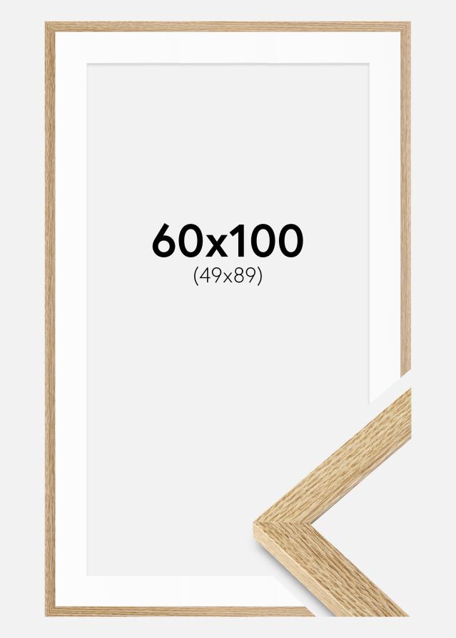 Okvir Selection hrast 60x100 cm - Paspartui Bijela 50x90 cm