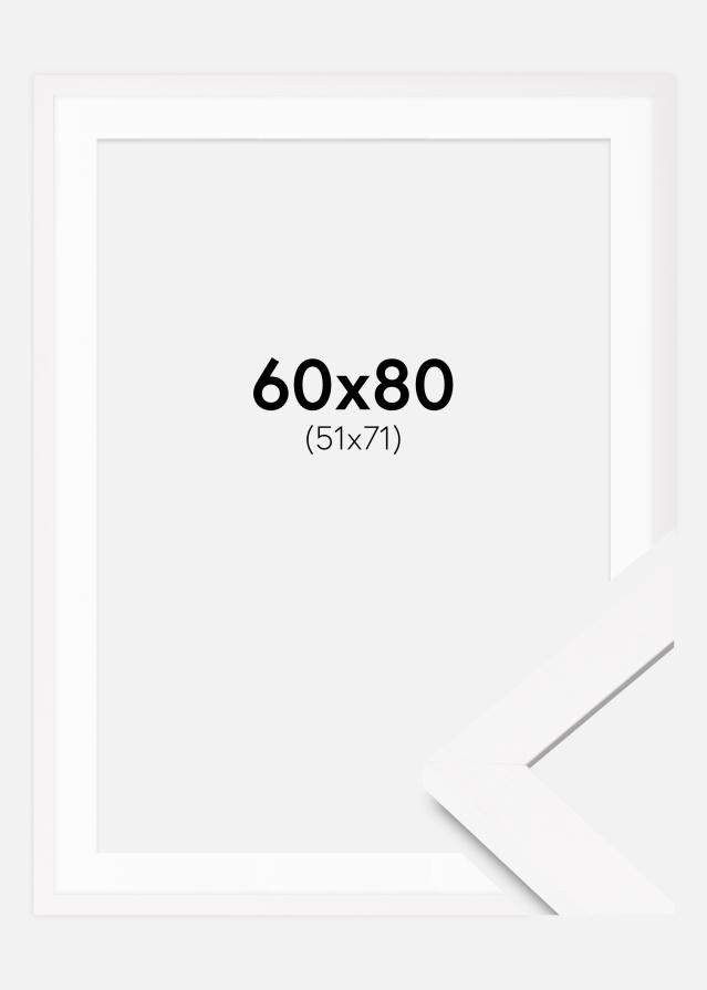 Okvir BGA Classic Bijela 60x80 cm - Paspartui Bijela 52x72 cm