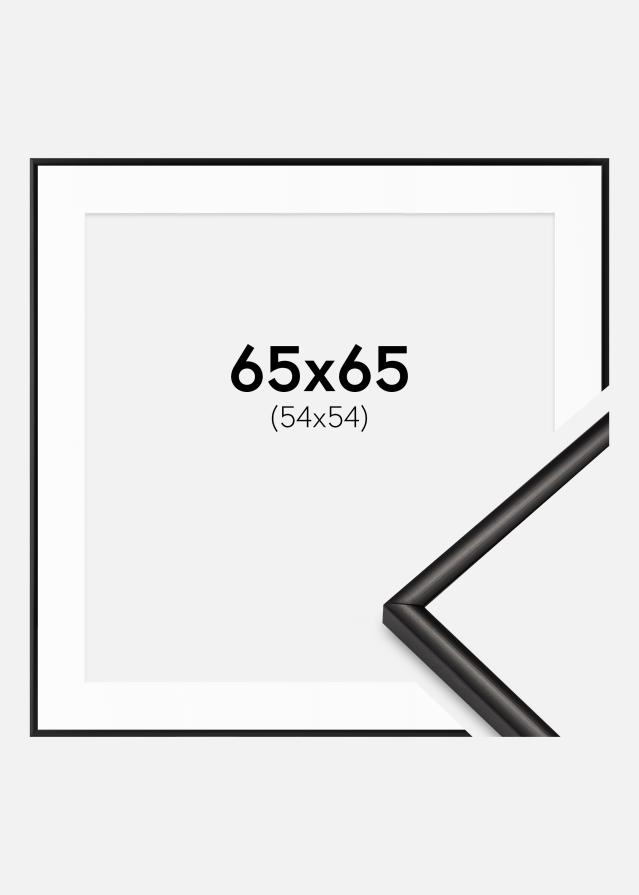 Okvir Scandi mat Crna 65x65 cm - Paspartui Bijela 55x55 cm