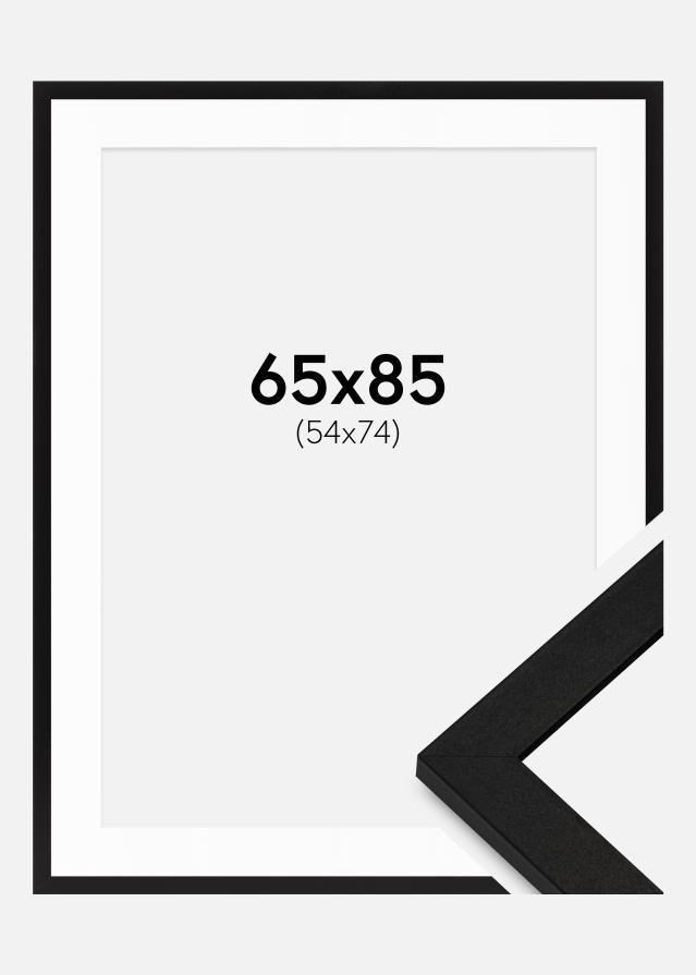 Okvir BGA Classic Crna 65x85 cm - Paspartui Bijela 55x75 cm