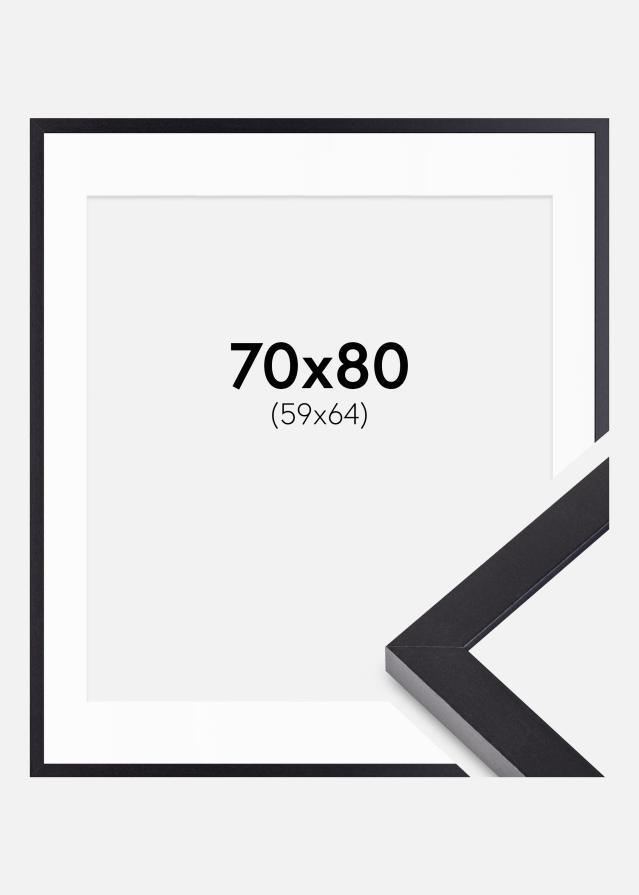 Okvir Selection Crna 70x80 cm - Paspartui Bijela 60x65 cm