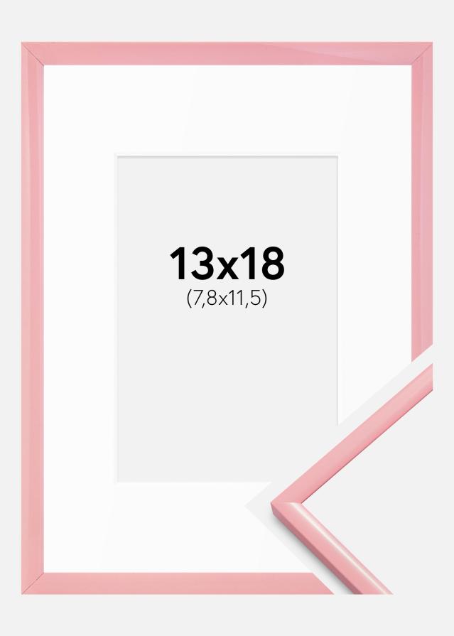 Okvir New Lifestyle ružičasta 13x18 cm - Paspartui Bijela B7 88x125 mm
