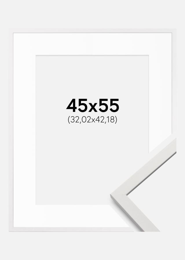 Okvir Edsbyn Bijela 45x55 cm - Paspartui Bijela 13x17 inča