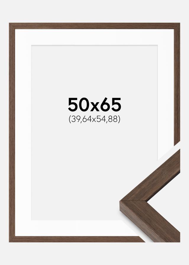 Okvir Hermes orah 50x65 cm - Paspartui Bijela 16x22 inča