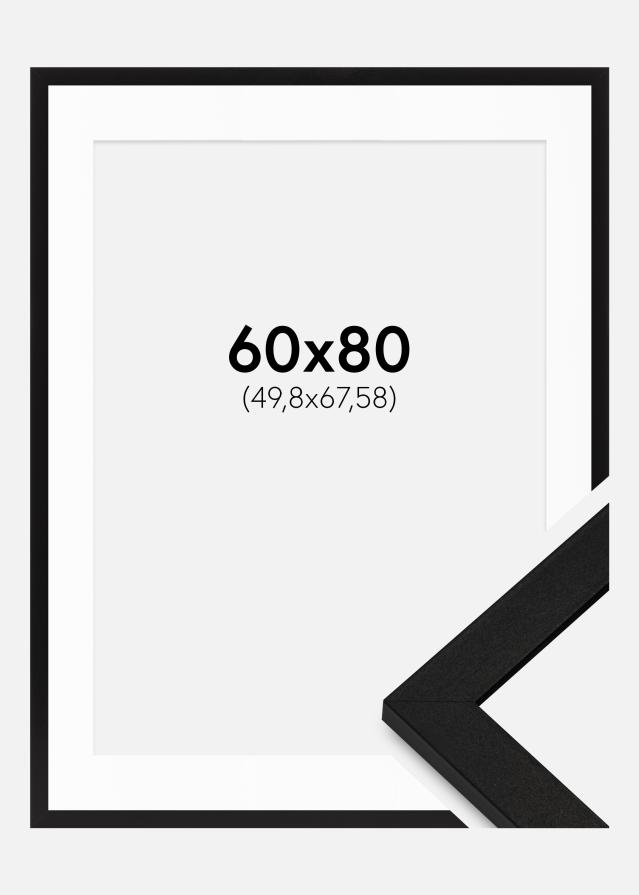 Okvir BGA Classic Crna 60x80 cm - Paspartui Bijela 20x27 inča