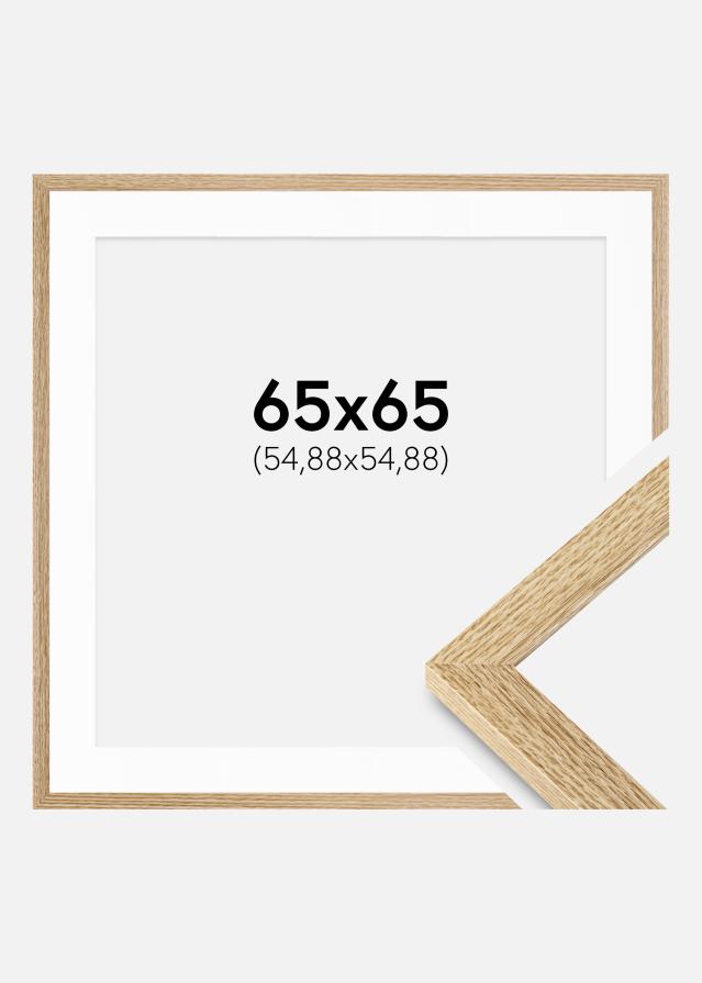 Okvir Selection hrast 65x65 cm - Paspartui Bijela 22x22 inča