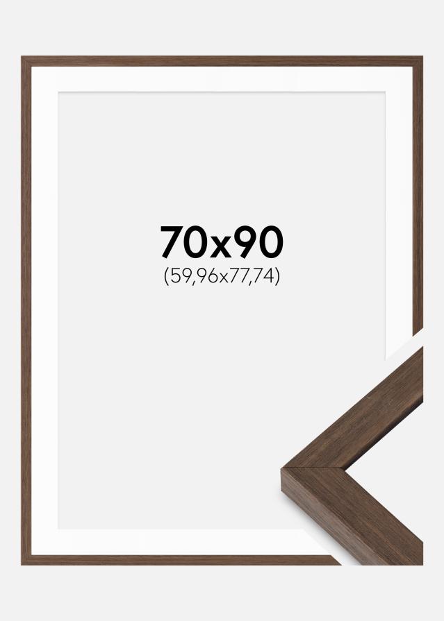 Okvir Hermes orah 70x90 cm - Paspartui Bijela 24x31 inča