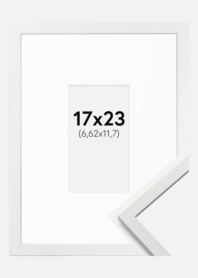 Okvir Edsbyn Bijela 17x23 cm - Paspartui Bijela 3x5 inča