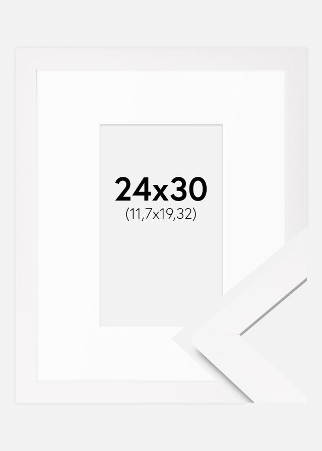 Okvir BGA Classic Bijela 24x30 cm - Paspartui Bijela 5x8 inča