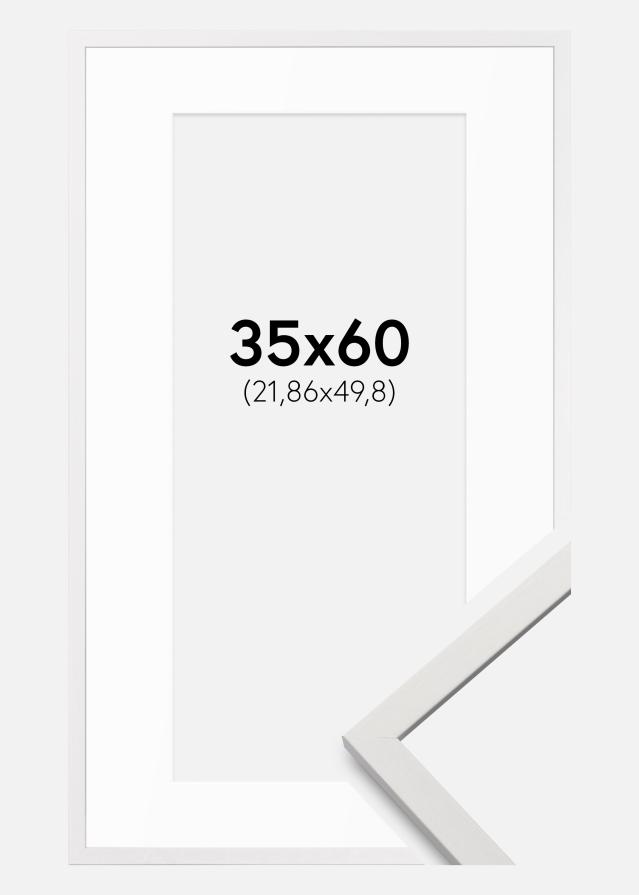 Okvir Edsbyn Bijela 35x60 cm - Paspartui Bijela 9x20 inča