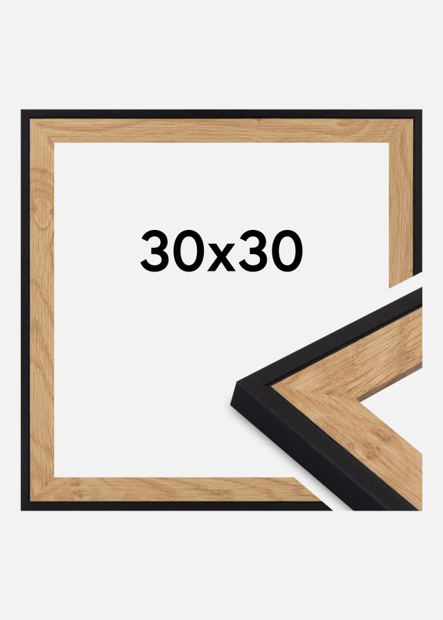 Okvir Iris Akrilno staklo Crna 30x30 cm