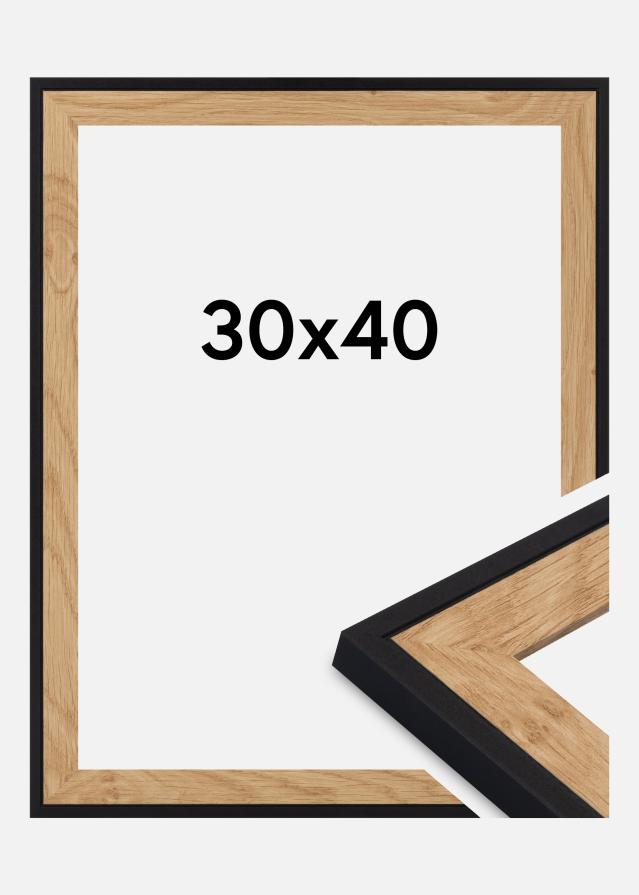 Okvir Iris Akrilno staklo Crna 30x40 cm