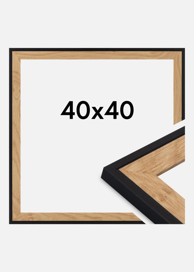 Okvir Iris Akrilno staklo Crna 40x40 cm