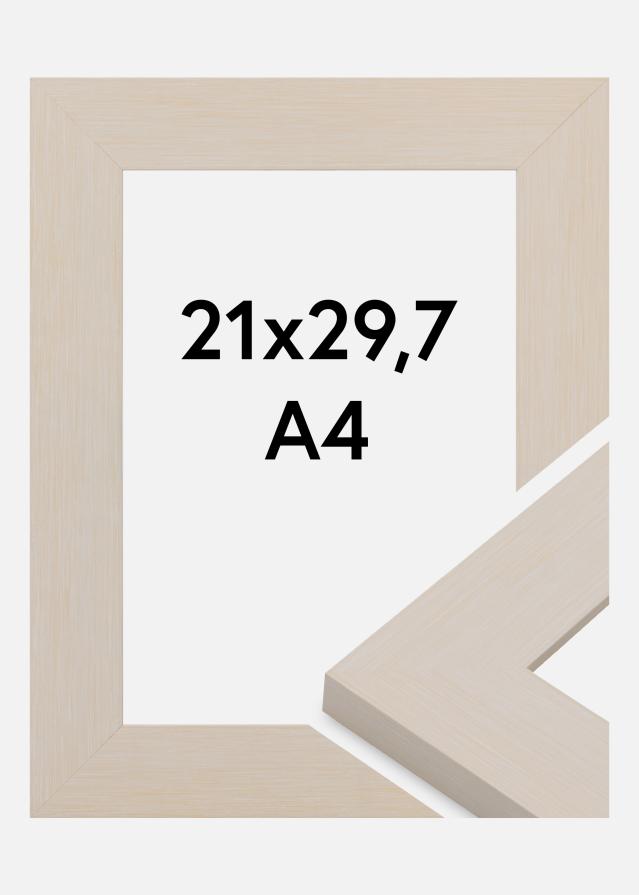 Okvir Pembrokeshire Akrilno staklo Bijela 21x29.7 cm (A4)