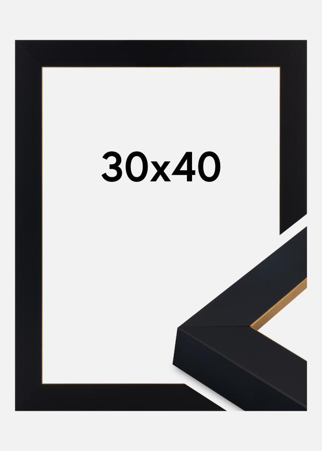Okvir Sussex Akrilno staklo Crna/Zlatna 30x40 cm
