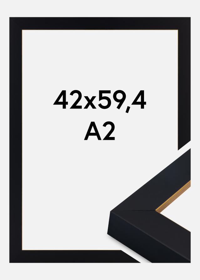 Okvir Sussex Akrilno staklo Crna/Zlatna 42x59,4 cm (A2)