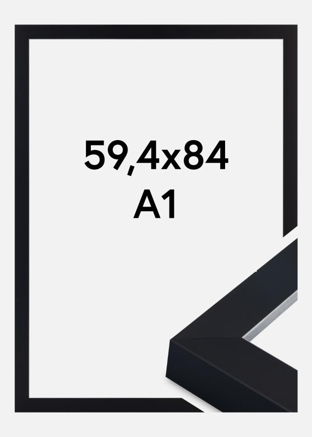 Okvir Sussex Akrilno staklo Crna/Srebrna 59,4x84,1 cm (A1)