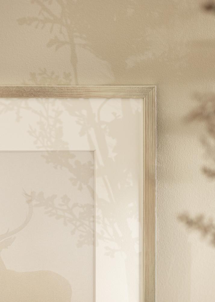 Okvir Edsbyn Srebro 40x45 cm - Paspartui Bijela 11x13 inča