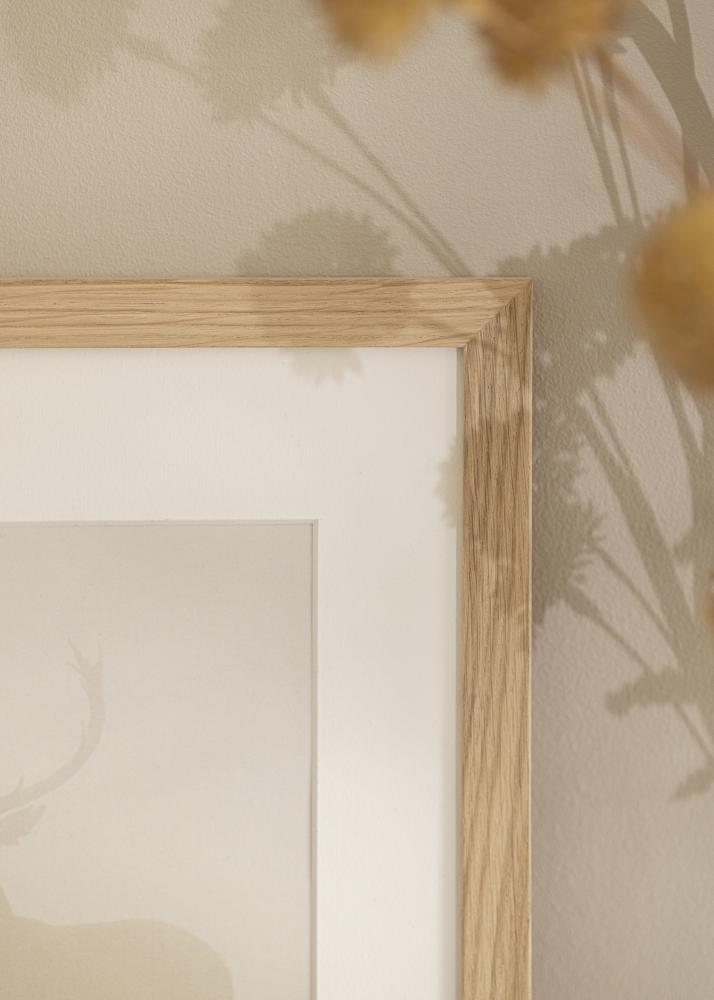 Okvir hrastovo drvo 68x98 cm - paspartu Bijela 56x76 cm