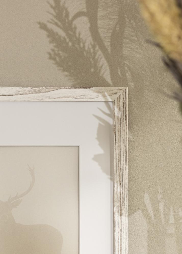 Okvir Stilren Vintage Bijela 70x100 cm - Paspartui Bijela 62x93 cm