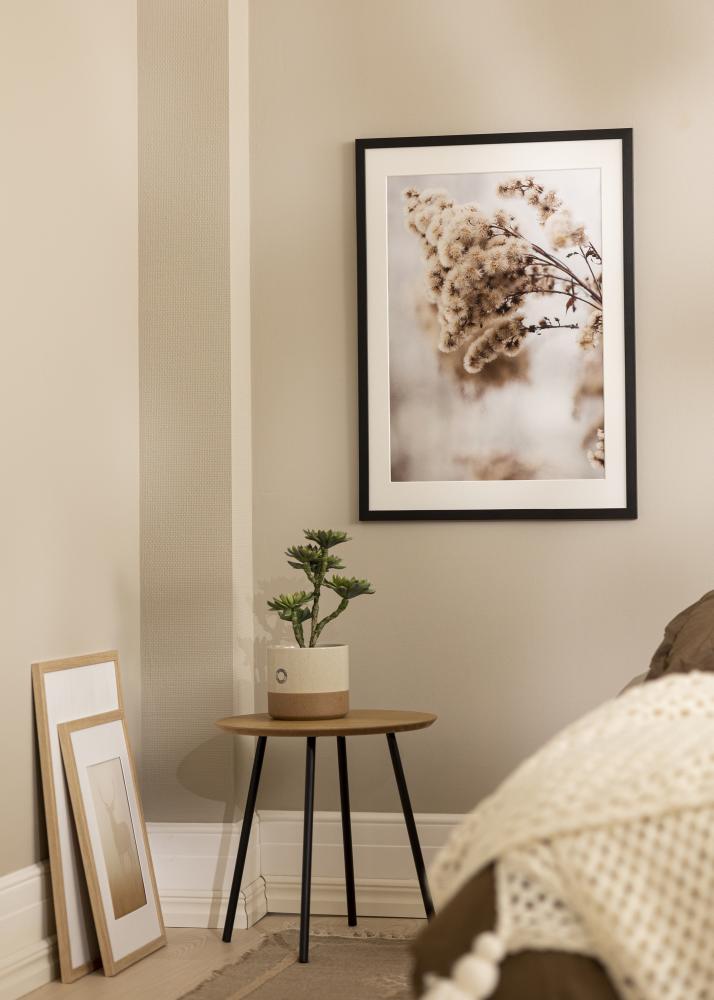 Okvir elegantan crna 56x71 cm - paspartu Bijela 46x61 cm