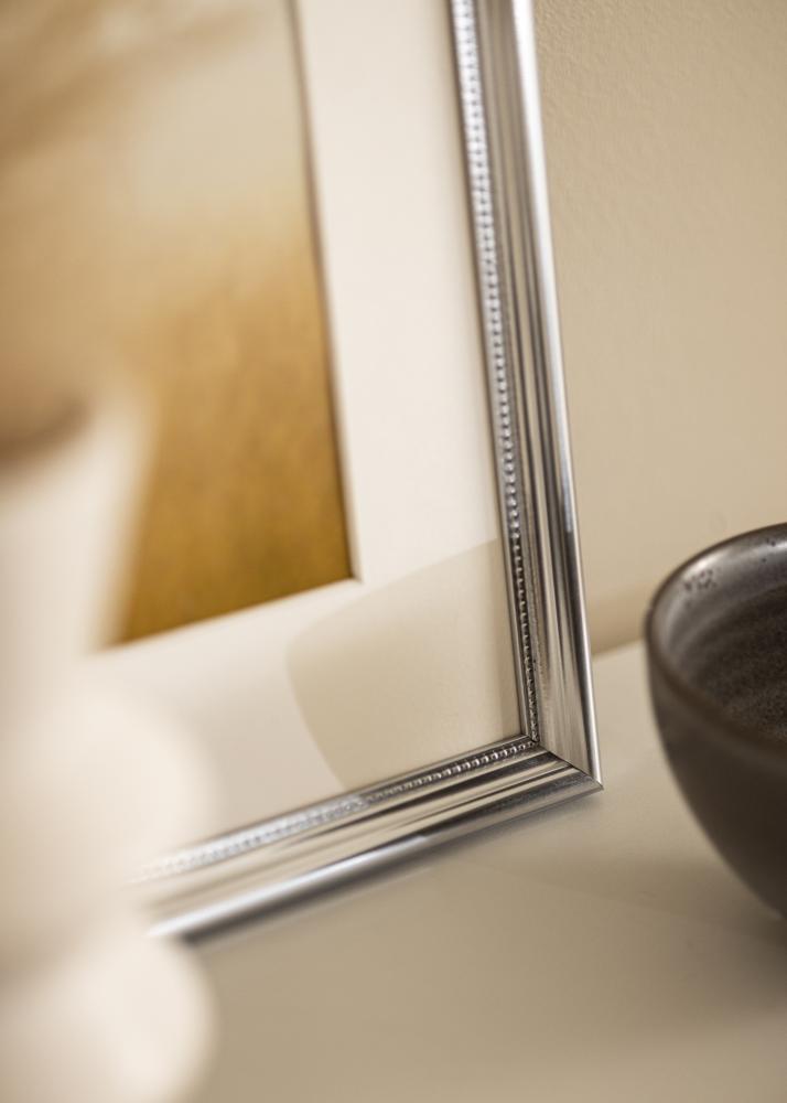 Okvir Gala Srebro 50x70 cm - Paspartui Bijela 39x60 cm