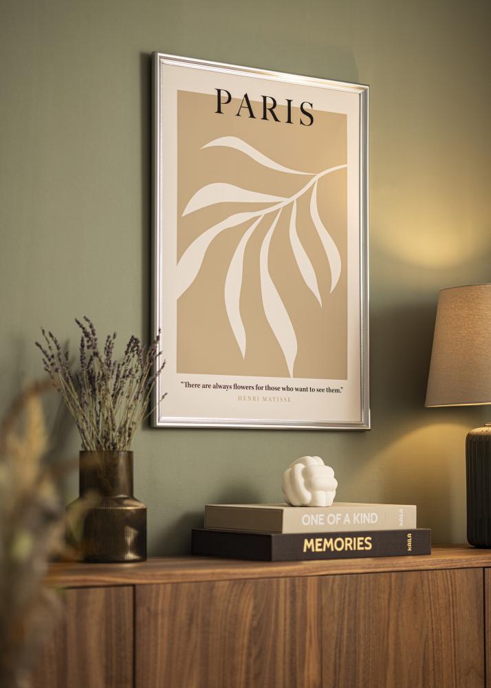 Okvir Gala Srebro 50x70 cm - Paspartui Bijela 39x60 cm