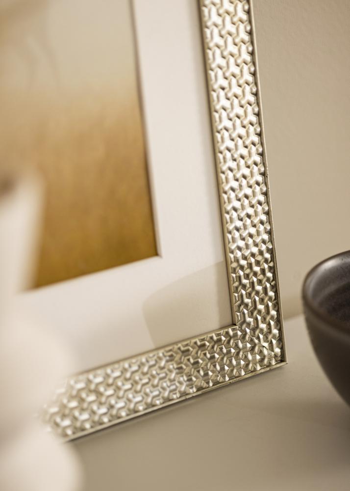 Okvir Grace Srebro 30x40 cm - Paspartui Bijela 22x32 cm