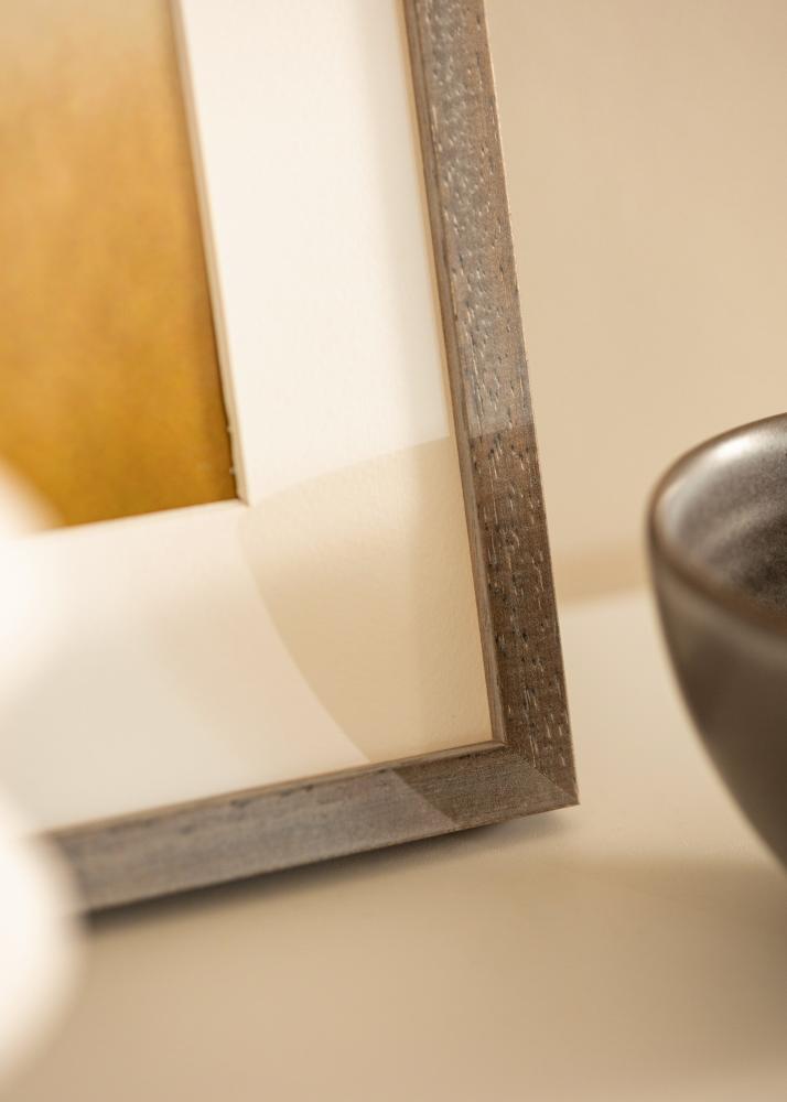 Okvir Ares sivi 40x50 cm - Paspartui Bijela 29,7x42 cm