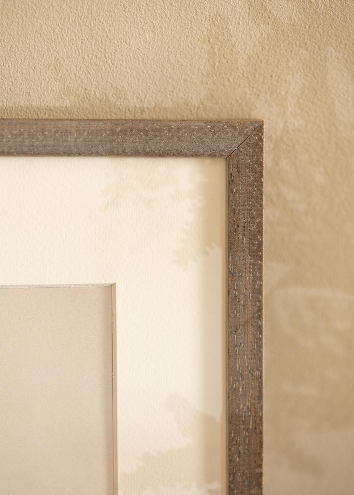 Okvir Ares sivi 40x50 cm - Paspartui Bijela 29,7x42 cm