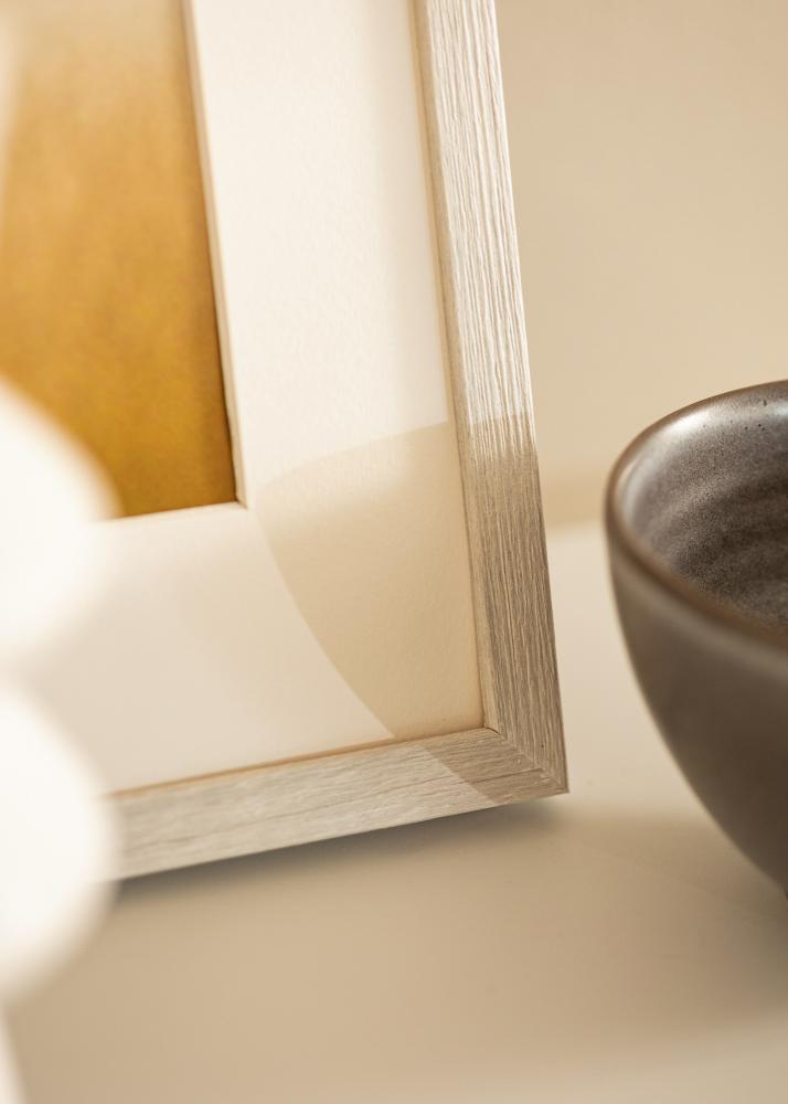 Okvir Ares Bijela hrast 40x40 cm - Paspartui Bijela 12x12 inča