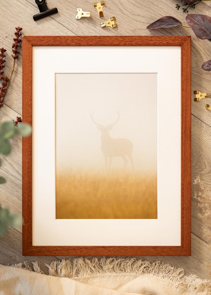 Okvir Hermes Trešnja 40x40 cm - Paspartui Bijela 27x27 cm